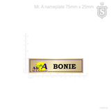 Mr. A Nameplate