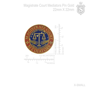 Magistrate Court Mediators Pin - DOJ