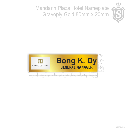 Mandarin Plaza Hotel Nameplate