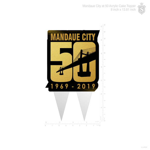 Mandaue @50  Cake Topper