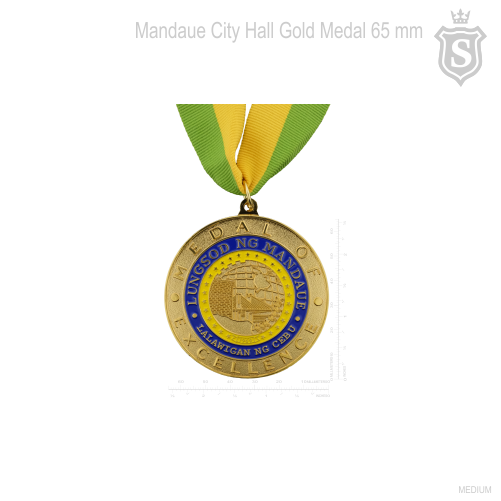Mandaue City Hall Medal of Excellence Gold  65 mm
