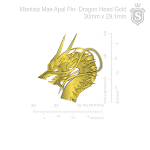Mantisa-Dragon Head Pin
