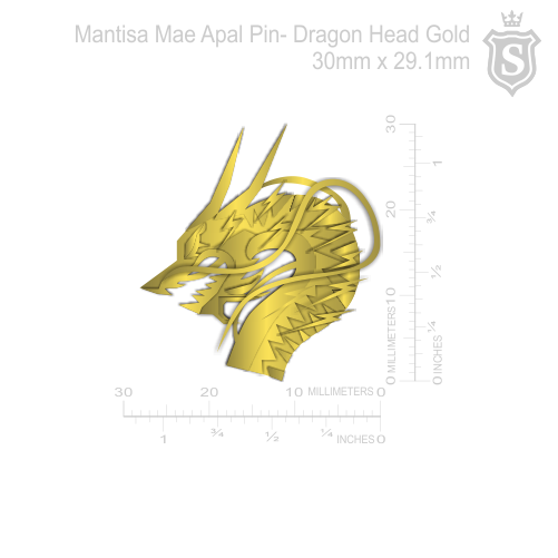 Mantisa-Dragon Head Pin
