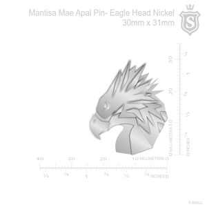 Mantisa-Eagle Head Pin