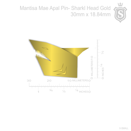 Mantisa-Shark Head Pin