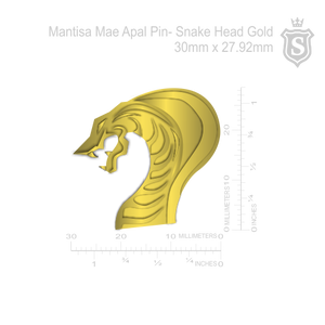 Mantisa-Snake Head Pin