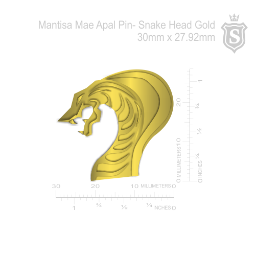 Mantisa-Snake Head Pin