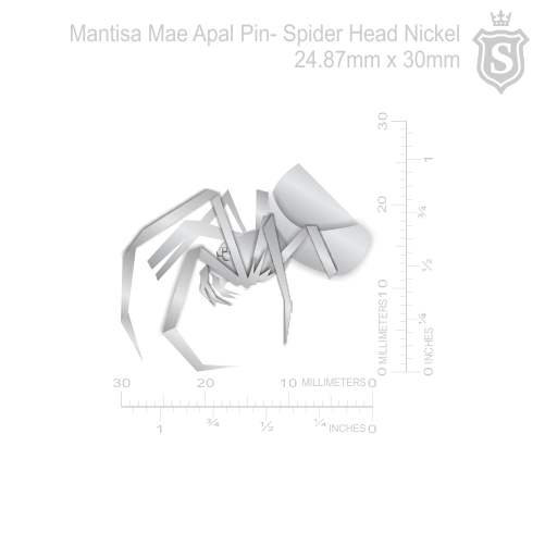 Mantisa-Arachnid Head Silver