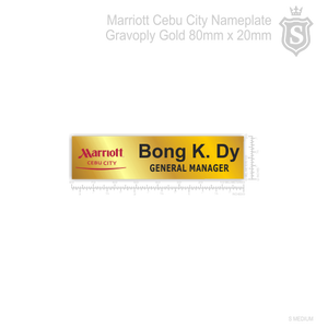 Marriott Cebu City Nameplate