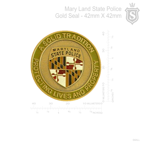 Mary Land State Police Gold Seal 42mm