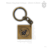 Mason Keychain - Antique 25mm