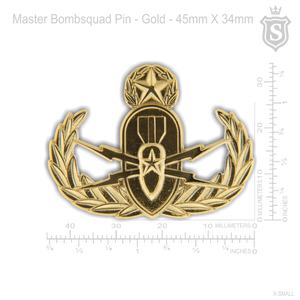 Master EOD Bombsquad Pin Gold