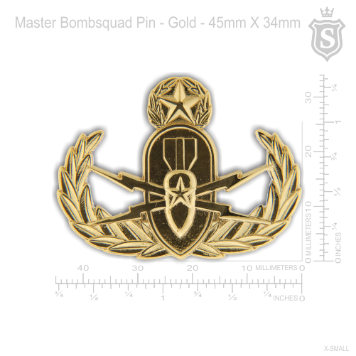 Master EOD Bombsquad Pin Gold