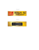 Mcdonald's Nameplate