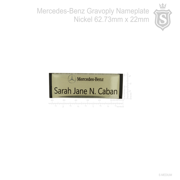 Mercedes-Benz Gravoply Nameplate