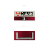 Metro De Santiago Changeable Nameplate