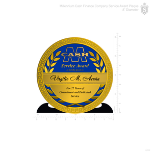 Millennium Cash Plaque