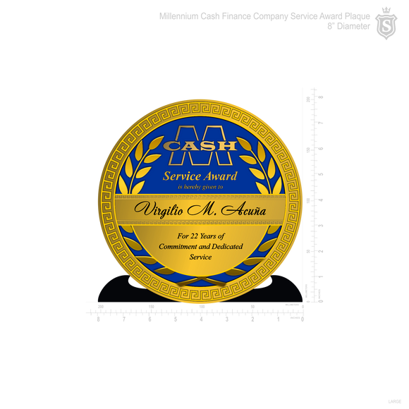 Millennium Cash Plaque
