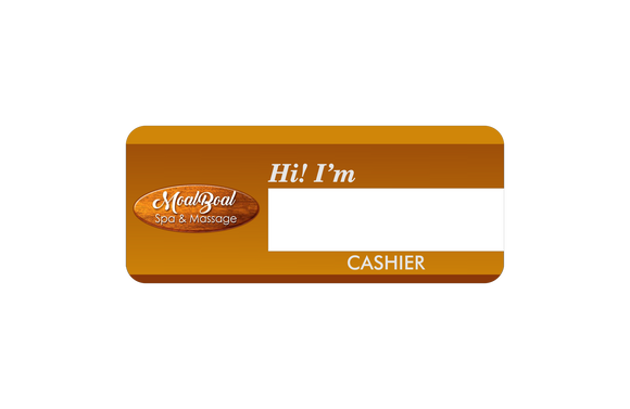 Moalboal Spa & Massage Acrylic Bended Nameplate