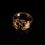 Monogram Ring Gold 18mm