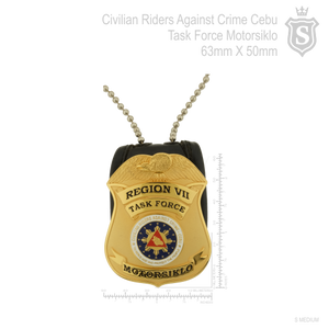 Civilian Riders Against Crime Cebu Task Force Motorsiklo Badge