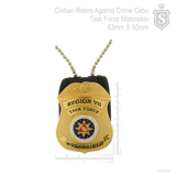 Civilian Riders Against Crime Cebu Task Force Motorsiklo Badge - PNP