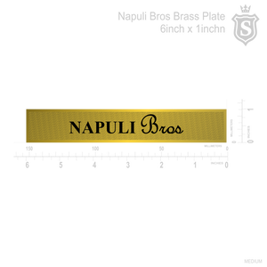 Napuli Bros. Brass Plate