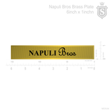 Napuli Bros. Brass Plate