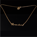 Cut Out Name Pendant  Gold