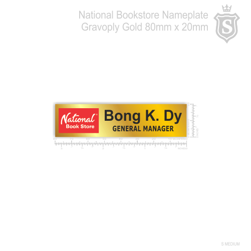 National Bookstore Nameplate