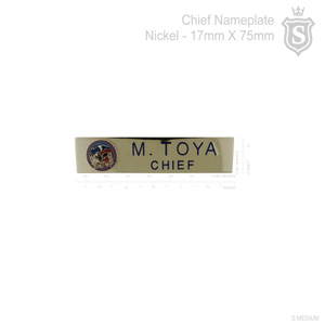 New Mexico Police Department Nameplate