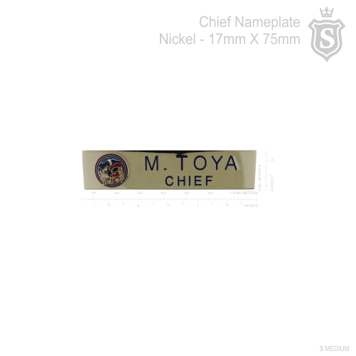 New Mexico Police Department Nameplate