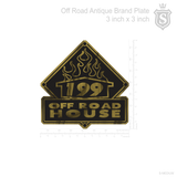 199 Off Road House Brand Plate