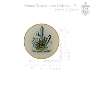 Ormoc Crystal Lions Club Gold Pin