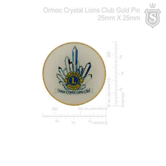 Ormoc Crystal Lions Club Gold Pin