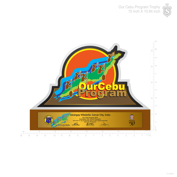 Our Cebu Program Trophy 15 inch