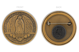 Our Lady of Guadalupe Button Pin Antique