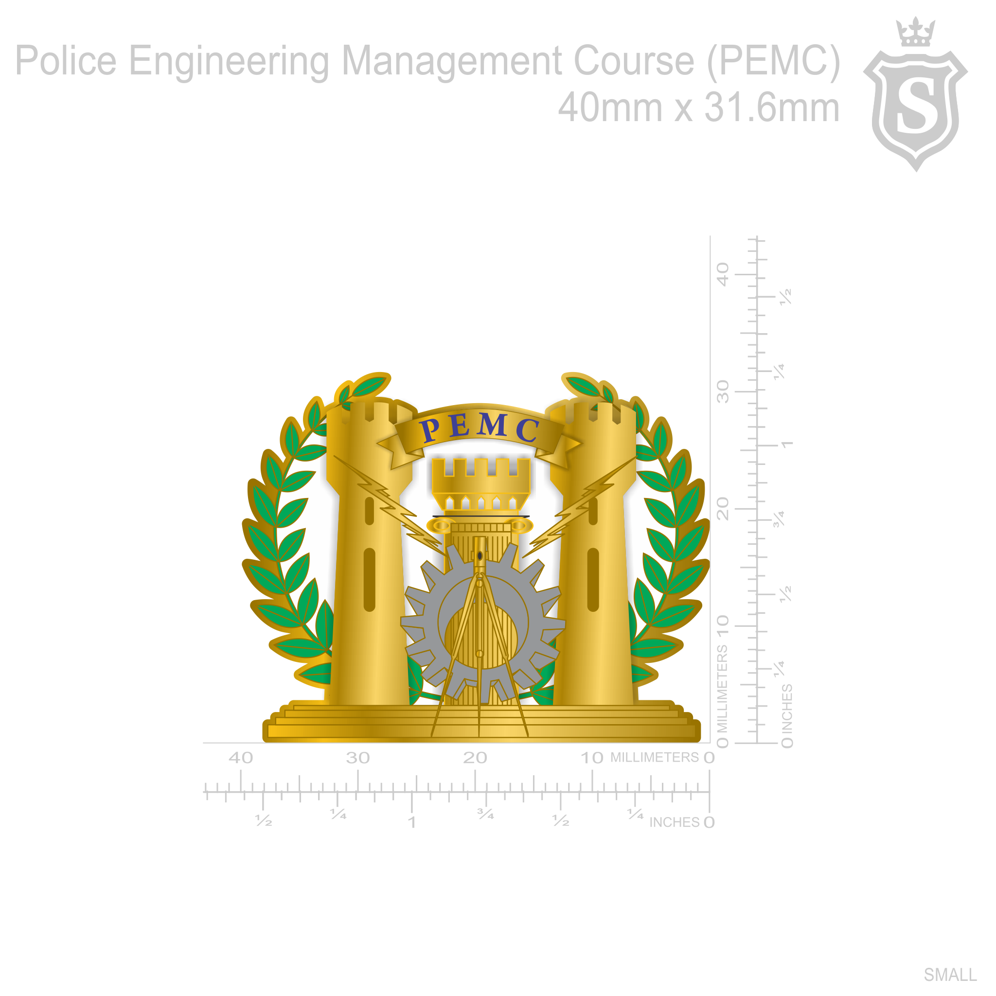 Police Engineering Management Course PEMC Pin PNP Suarez Arts