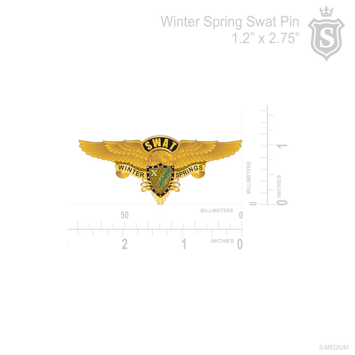 SWAT WINTER SPRINGS PIN Suarez Arts