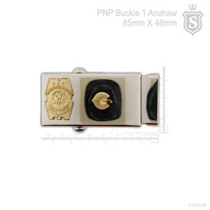 Philippine National Police (PNP) PCO Buckle with 1 Anahaw (PLT) - PNP