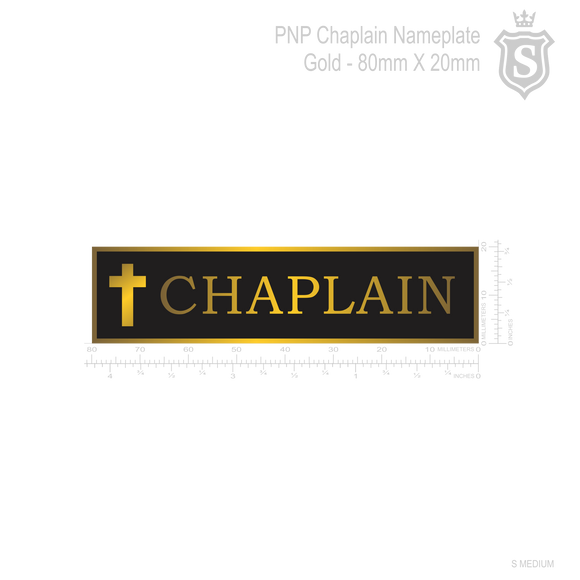 PNP & Chaplain Nameplate