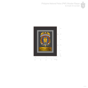 Philippine National Police (PNP) wooden Plaque 5.4 inch