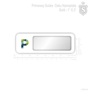 Primeway Suites Cebu Nameplate - Insertable