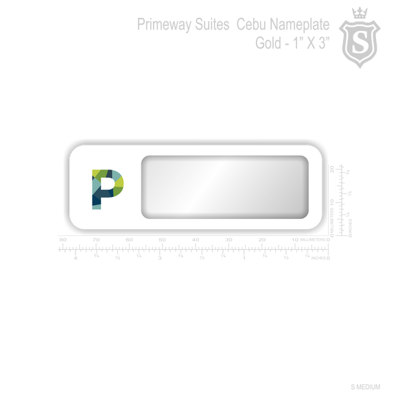 Primeway Suites Cebu Nameplate - Insertable