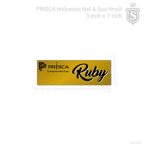 Prisca By Hollywood Nails and Spa Nameplate