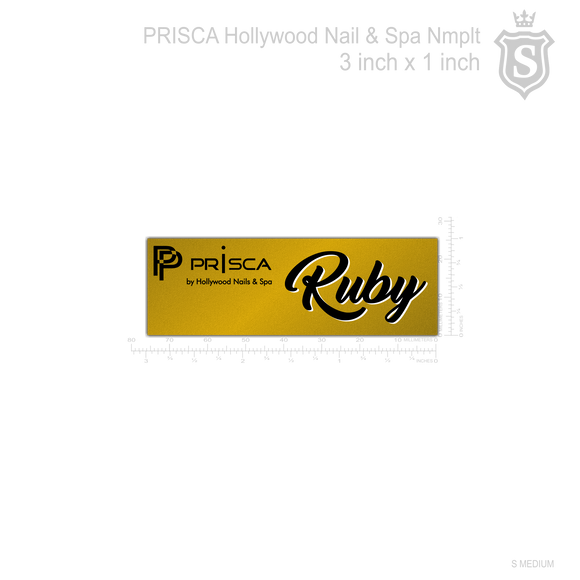 Prisca By Hollywood Nails and Spa Nameplate