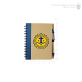 Personalized Notebook with Pen 7.25 inch