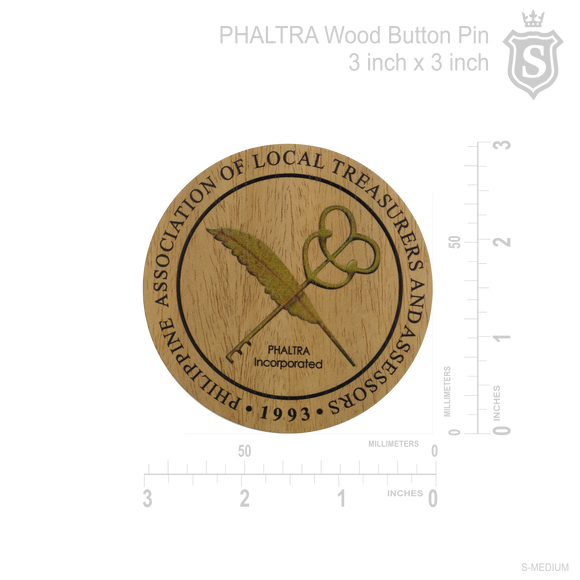 Wooden Button Pin