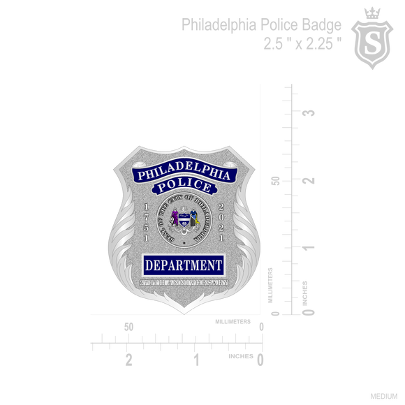 Philadelphia Code Official Box New Philadelphia Police Badge
