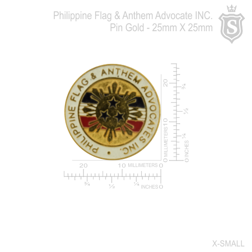 Philippine Flag & Anthem Advocates Inc.Pin